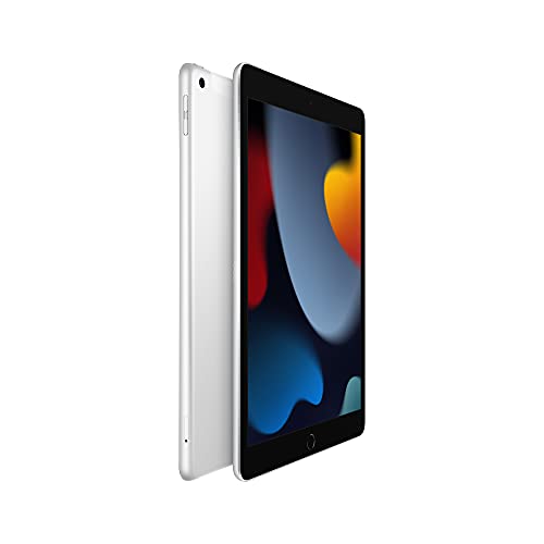 Apple iPad (9th Generation): with A13 Bionic chip, 10.2-inch Retina Display, 64GB, Wi-Fi, 12MP front/8MP Back Camera, Touch ID, All-Day Battery Life – Space Gray