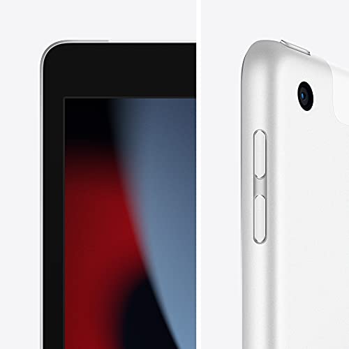 Apple iPad (9th Generation): with A13 Bionic chip, 10.2-inch Retina Display, 64GB, Wi-Fi, 12MP front/8MP Back Camera, Touch ID, All-Day Battery Life – Space Gray