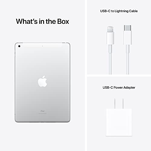 Apple iPad (9th Generation): with A13 Bionic chip, 10.2-inch Retina Display, 64GB, Wi-Fi, 12MP front/8MP Back Camera, Touch ID, All-Day Battery Life – Space Gray