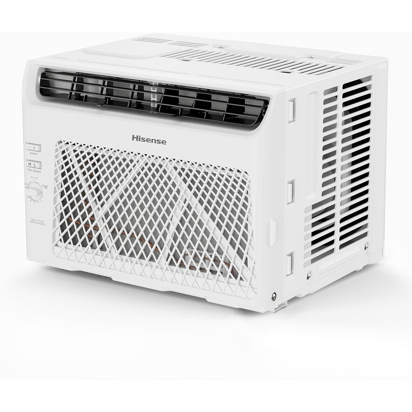 Hisense AHW1022CW1W 10,000 Smart Air Conditioner with Wi-fi Control, Dehumidifier, and Remote, 115V, Window AC Unit for Apartment, Bedroom, Medium Rooms up to 450 Square Feet in White, 10000 BTU